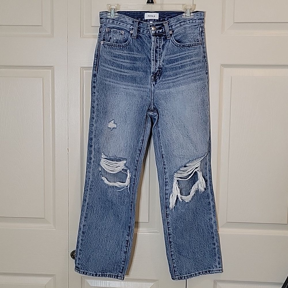 PISTOLA Cassie Super High Straight Leg Jeans Size 26
